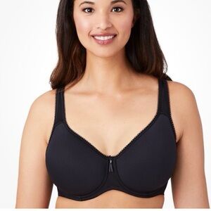 Wacoal Black Basic Beauty‎ Spacer Underwire T Shirt Bra Size 32C